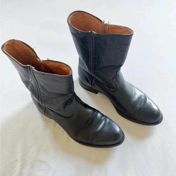 Women’s Vintage Neolite Black Leather Boots size 5 - Picture 3 of 7